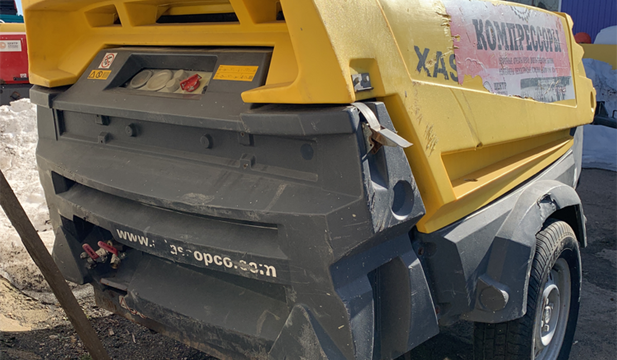 Дизельный компрессор Atlas Copco XAS 97, 5,3 м3/мин, 7 бар, б/у